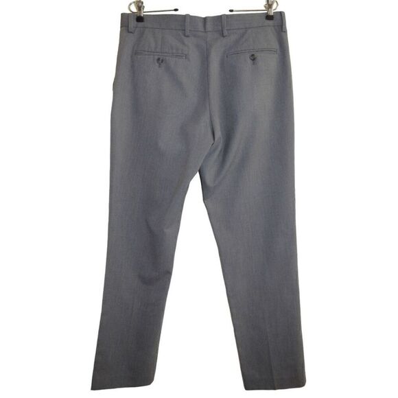 Perry Ellis Gray Slim Fit Dress Pants Sz 33 x 32 - Picture 3 of 5